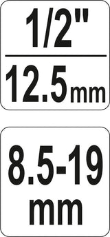 Galvutė smeigėms išsukti | 8,5-19 mm (YT-06251)