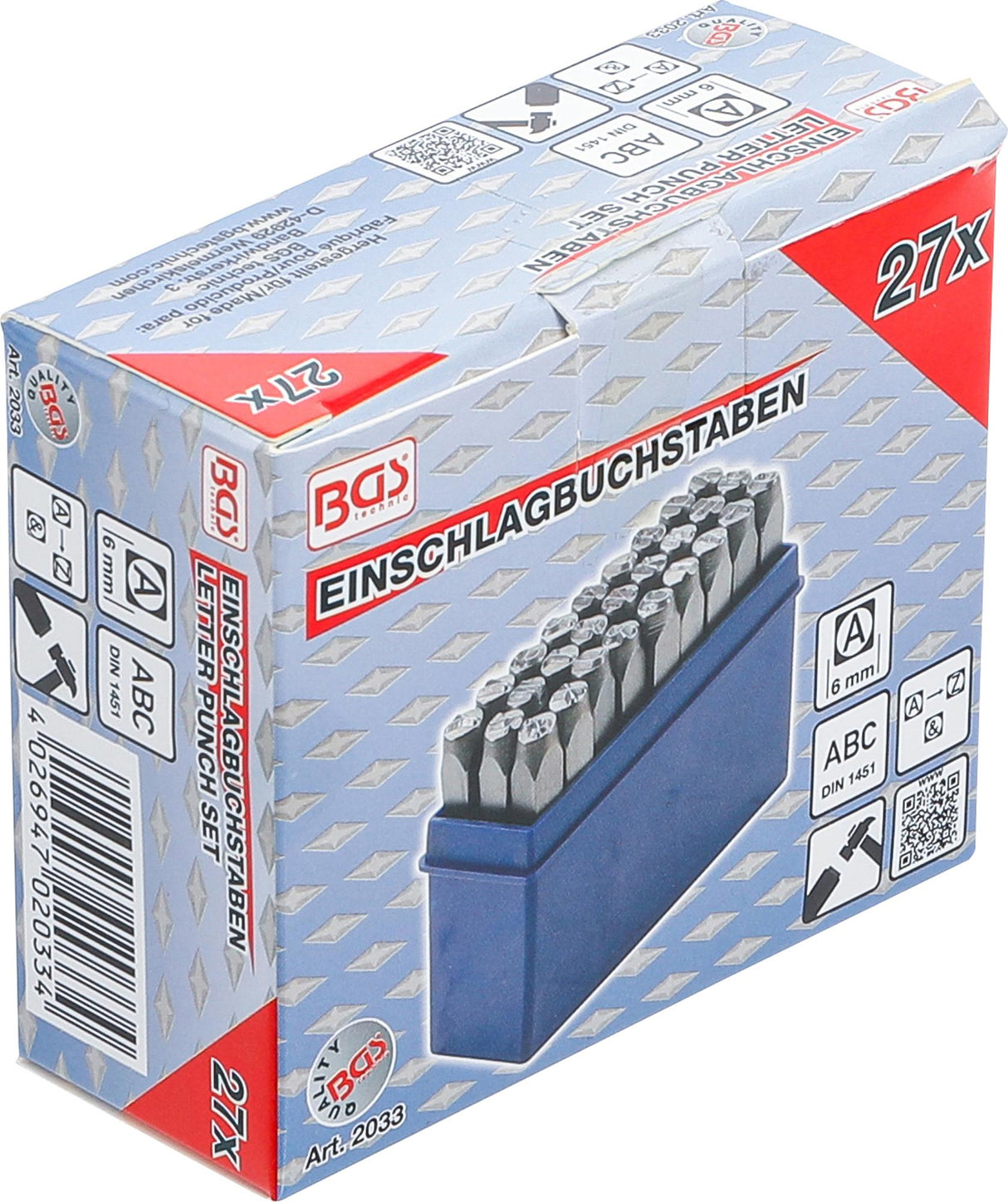 LETTER PUNCH SET | 6 MM (2033)