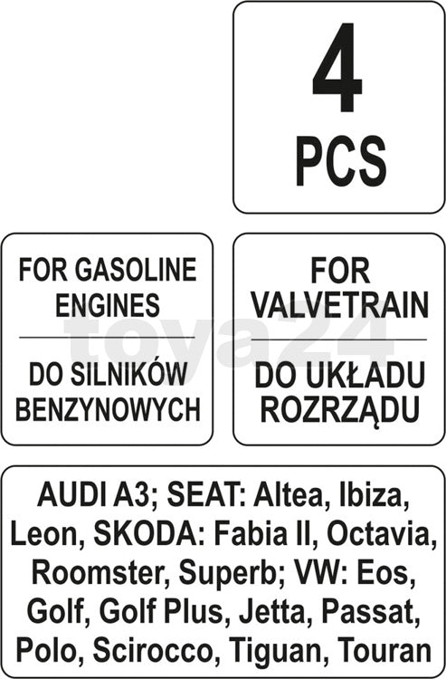 Variklio rakinimo  įrankių rinkinys | VAG 1.4-1.6 FSI (YT-06017)