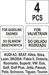 Variklio rakinimo  įrankių rinkinys | VAG 1.4-1.6 FSI (YT-06017)