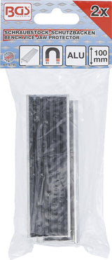 BENCH VICE JAW PROTECTORS | ALUMINIUM | 100 MM | 2 PCS. (6795)