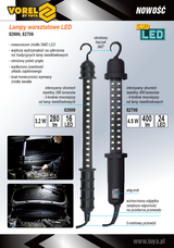 Darbo lempa su laidu | 16 SMD LED 3,2W, 220V (82699)