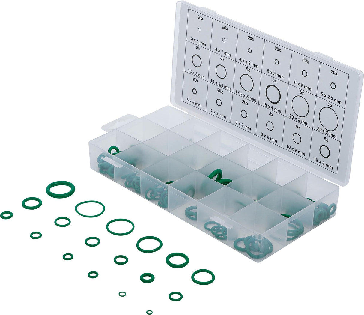 O-RING ASSORTMENT | Ø 3 - 22 MM | 225 PCS. (8121)