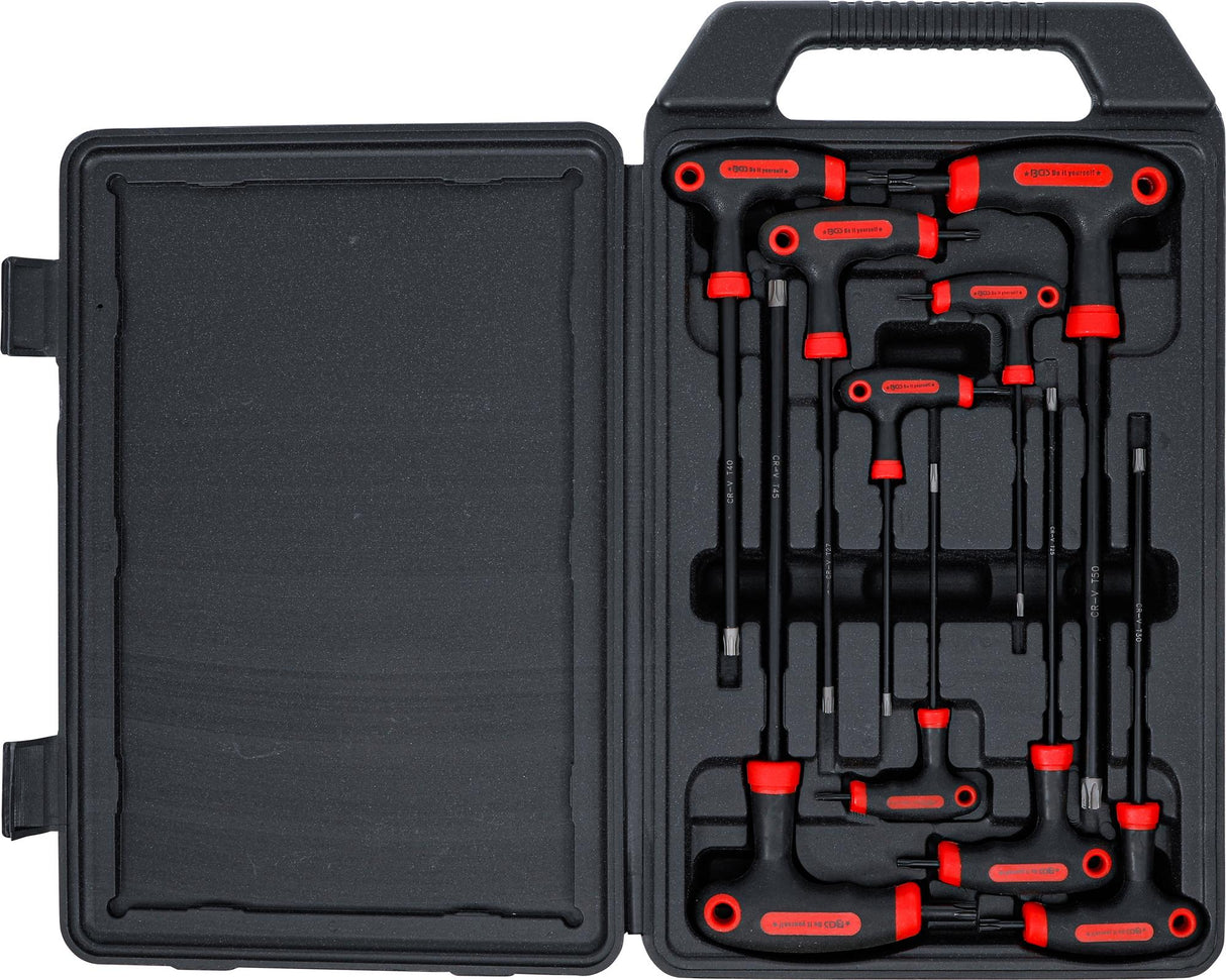 T-HANDLE L-TYPE WRENCH SET | T-STAR TAMPERPROOF (FOR TORX) | T10 - T50 | 9 PCS. (7880)