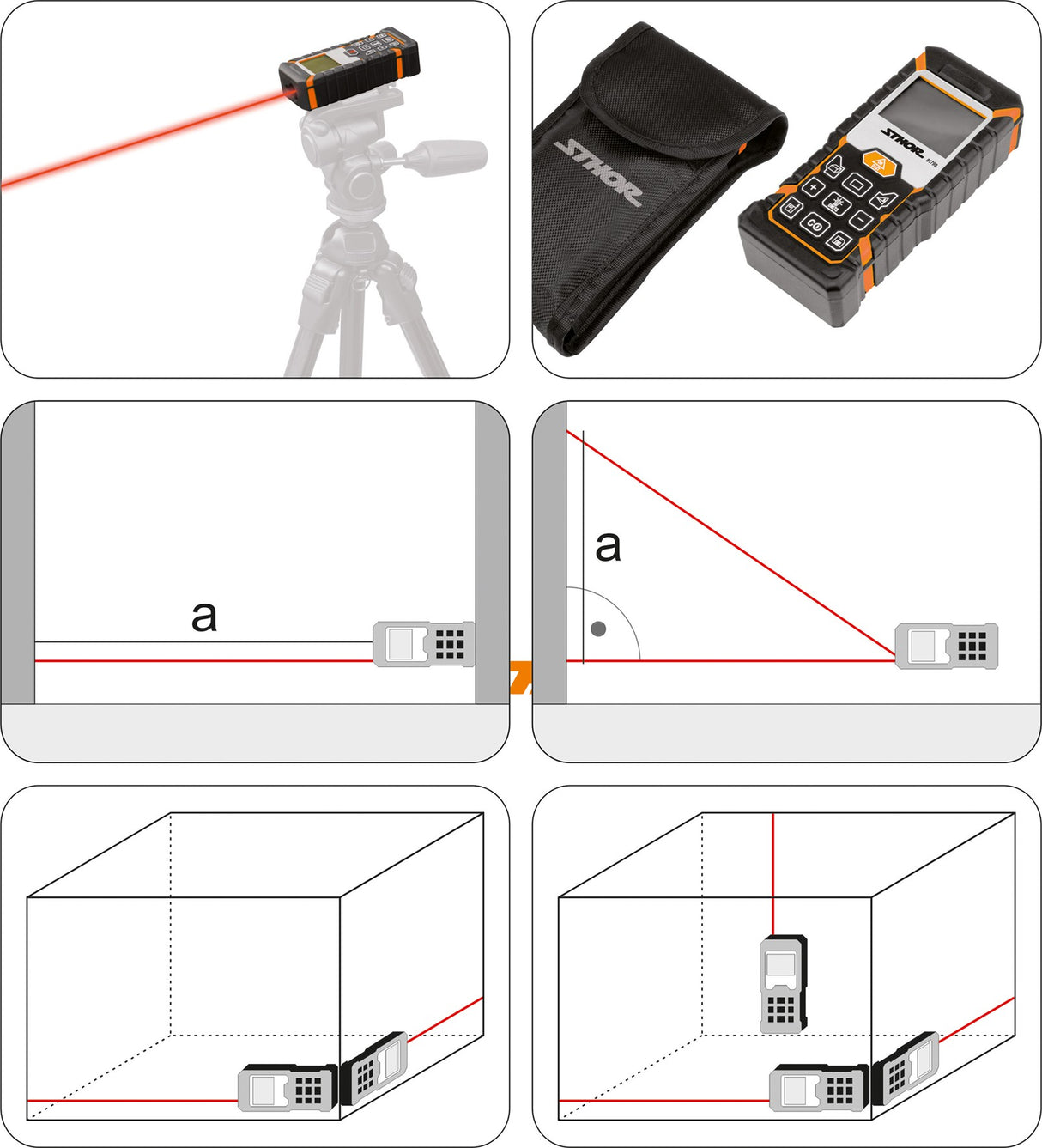 Lazerinis atstumo matuoklis | 0.05-40 m (81790)