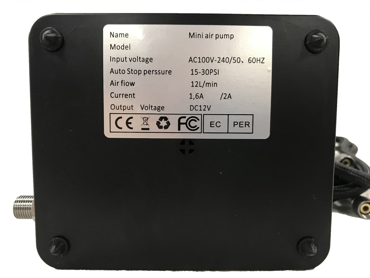 Aerografas su kompresorium | automatinis | 12V | 12L/min (AB12A)