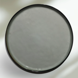 PLATE CANCAN | GLOSSY | BLACK RIM | CERAMIC | Ø27CM (69979)