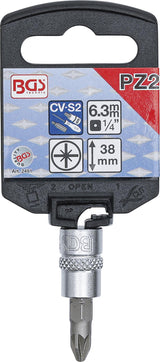 Antgalis įpresuotas į galvutę | 6.3 mm (1/4") | Kryžminis PZ2 (2491)