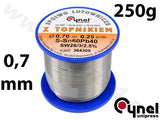 Lydmetalio viela Ø 0,70mm. 250g su fliusu (76807)