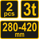 Комплект подставок | 275-415 mm / 3T | 2 шт.