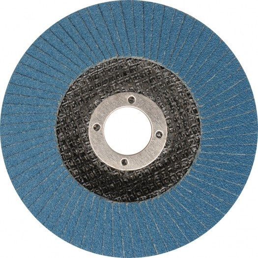 FLAP DISC FLAT SHAPE BLUE 125 MM P40 INOX (YT-83312)