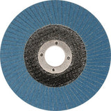 FLAP GRINDING DISC CONVEX SHAPE BLUE 125 MM P36 INOX (YT-83331)