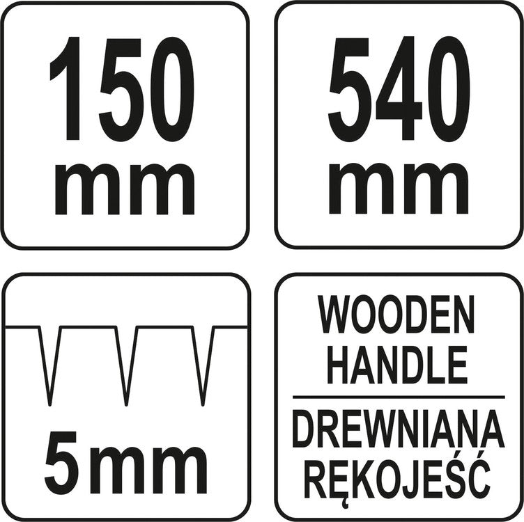 Volas tapetų perforavimui | 540 mm (06457)