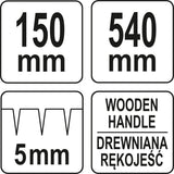 Volas tapetų perforavimui | 540 mm (06457)