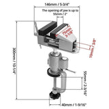 BENCH VICE | SWIVEL | JAWS 75 MM (SK36075M)