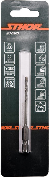 Grąžtas universalus su Hex 6.3 mm (1/4") galu | 3.0 mm (21680)