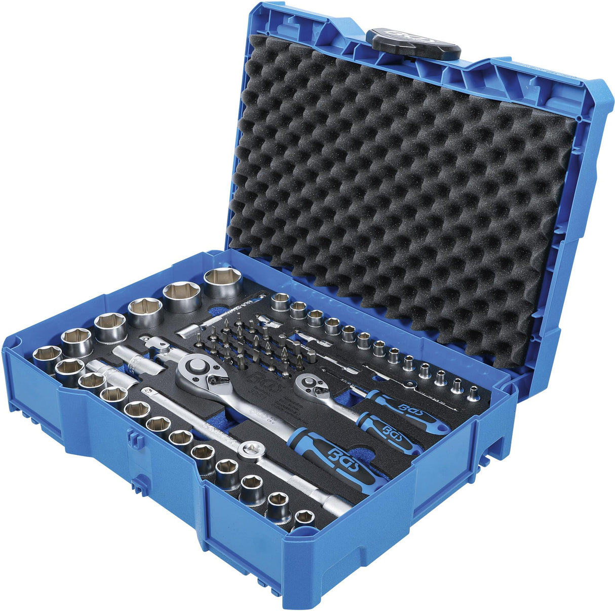 SOCKET SET | 6.3 MM (1/4") / 12.5 MM (1/2") | BGS SYSTAINER® | 65 PCS. (3354)
