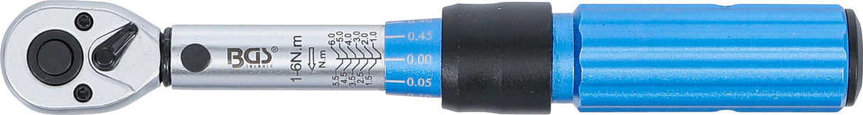 Динамометрический ключ | 6.3 mm (1/4") | 1 - 6 Nm