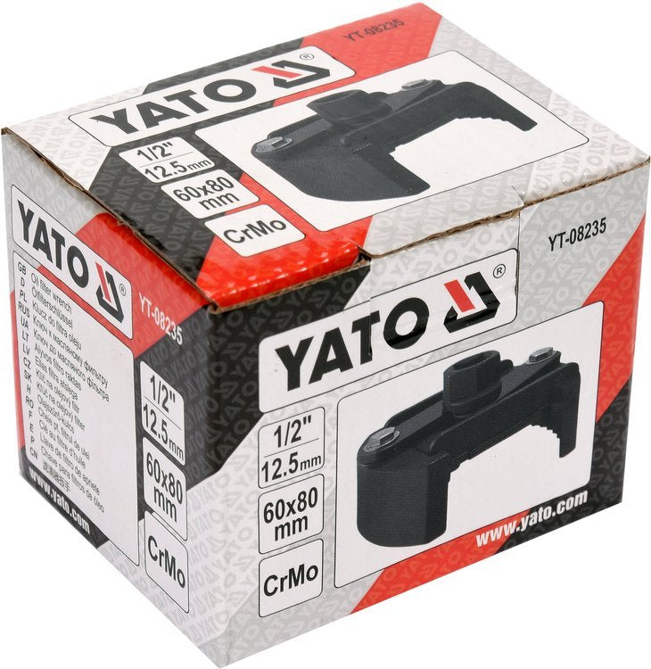 Universalus alyvos filtro raktas | 12,5 mm (1/2") | Ø 60 - 80 mm (YT-08235)