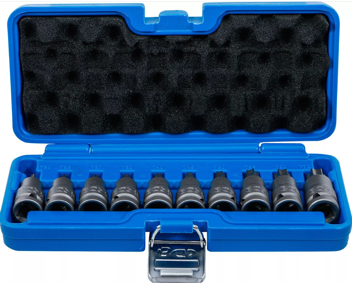 Ударные биты | 12,5 mm (1/2") | T-Star (Torx) T20 - T70 | 10 шт.