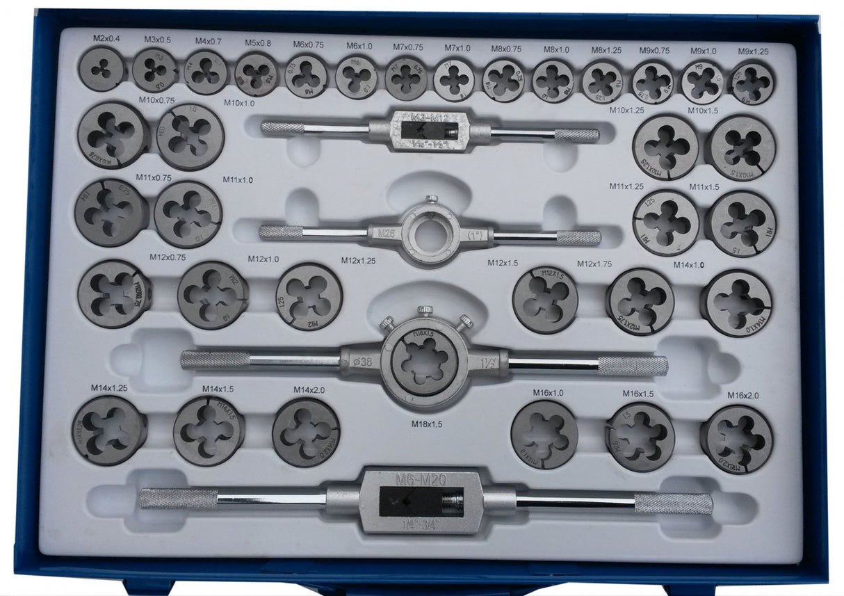 TAP AND DIE SET | M2 - M18 | 110 PCS. (ES-68110)