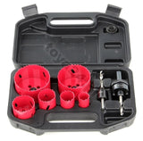 Bi-metall karūnų rinkinys 22, 29, 35, 44, 67 ir 73 mm 8 vnt, HSS M3 (YT-3380)