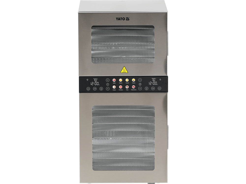 Maisto: grybų / uogų / vaisių ir pan. džiovyklė | 20 padėklų | 1500W (YG-16001)