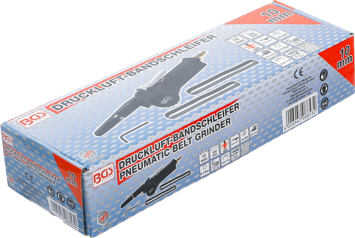 Pneumatinis juostinis šlifuoklis | 10 X 330 mm (8853)