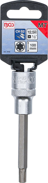 Бита | длина 100 mm | 12,5 mm (1/2") | Spline (Ribe) M7