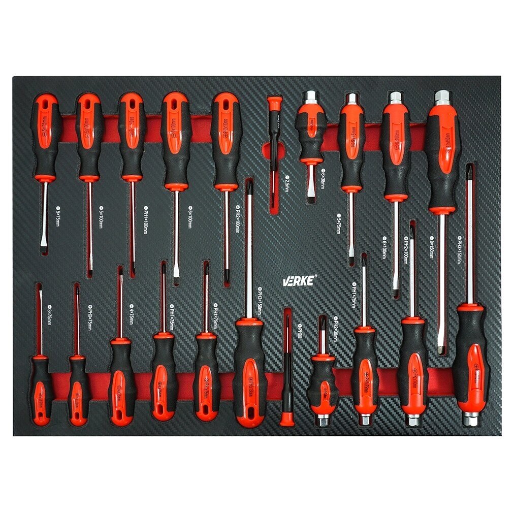 TOOL CABINET ON CASTERS XXL MAX | WITH TOOLS | 7 DRAWERS / 1 DOOR | 298 TOOLS (H70078)
