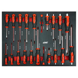 TOOL CABINET ON CASTERS XXL MAX | WITH TOOLS | 7 DRAWERS / 1 DOOR | 298 TOOLS (H70078)
