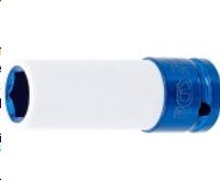 Galvutė smūginė ilga plonasienė | su plastikine apsauga | 12,5 mm (1/2") | 17 mm (H5017)