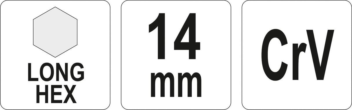Г-образный ключ | длинный | шестигранный | 14,0 mm
