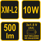Šviesos diodų prožektorius XP-L2 CREE 10W LED (88560)