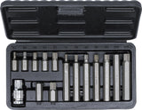 Antgalių rinkinys Hex šešiakampiai | trumpas / ilgas | 10 mm (3/8") storio | 15 vnt. (5070)