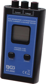 Automobilinis įtampos ir srovės testeris | 1 - 48 V (8890)