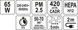 Oro valytuvas | galia 65W | 420 m3 / h (66932)
