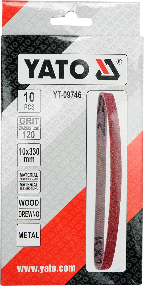 SANDING BELT P120 SIZE 10X330MM (YT-09746)