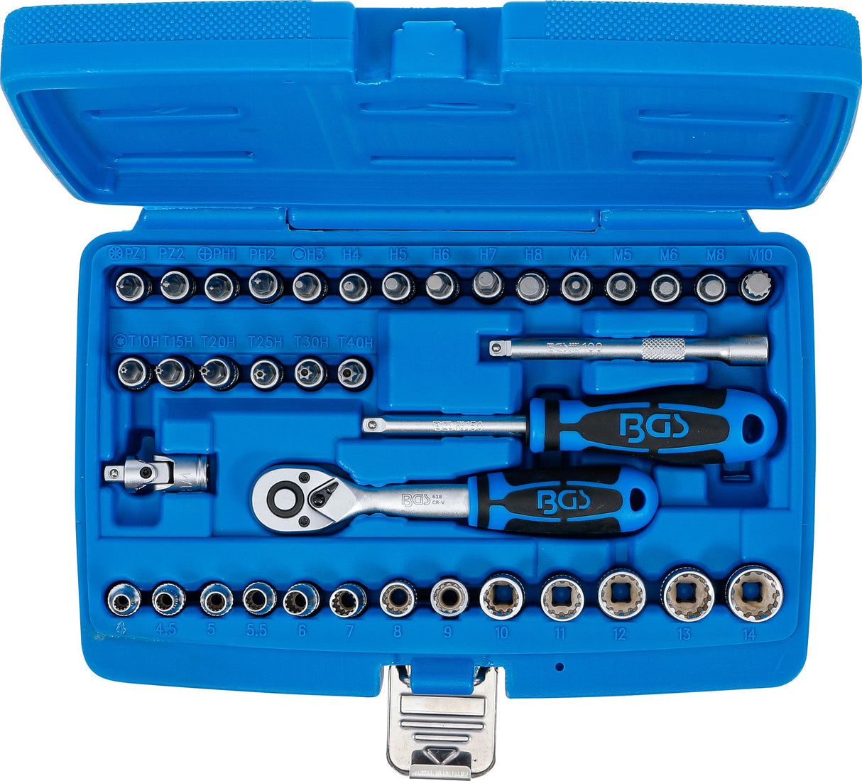 SOCKET SET, GEAR LOCK | 6.3 MM (1/4") DRIVE | 38 PCS. (2151)