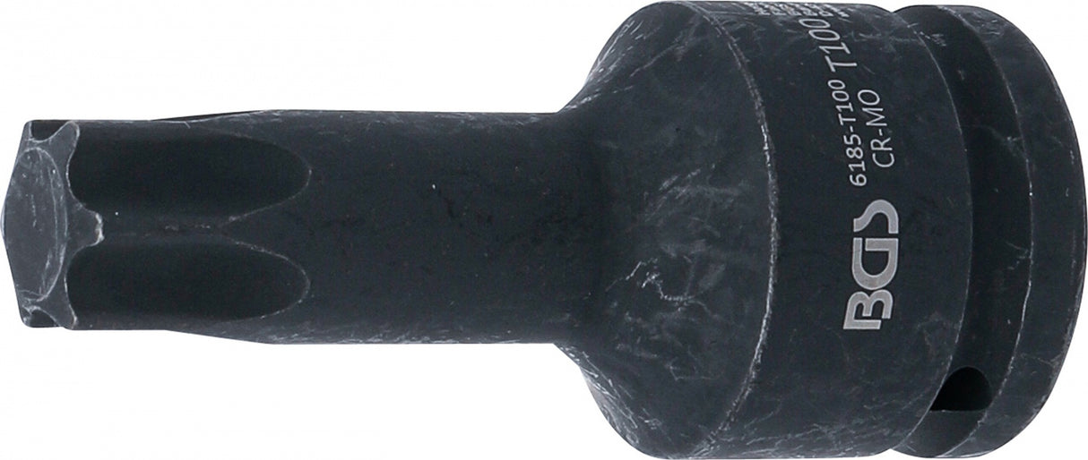 Smūginis antgalis | ilgis 100 mm | 20 mm (3/4") | T-Star (Torx) T100 (6185-T100)