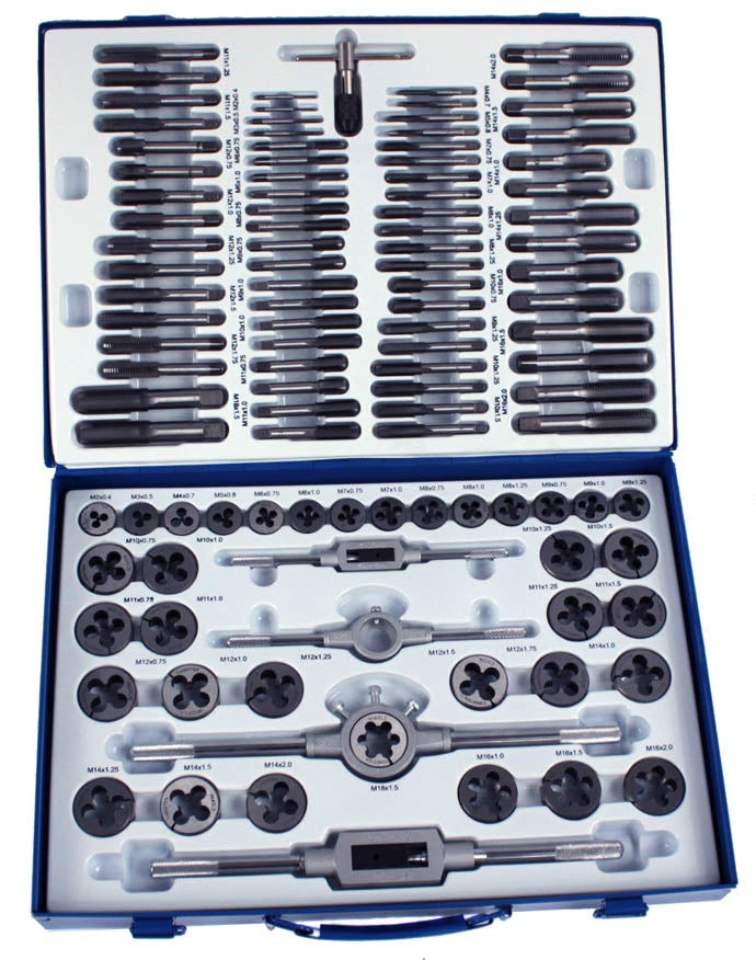 TAP AND DIE SET | M2 - M18 | 110 PCS. (ES-68110)