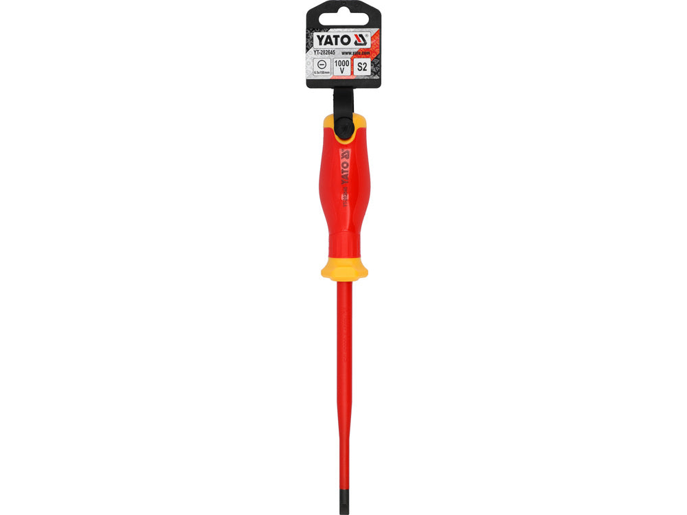 EXTRA SLIM INSULATED SCREWDRIVER 6.5X150MM (YT-282645)