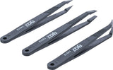 PLASTIC TWEEZERS SET | 3 PCS. (74312)