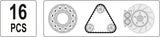 SLIDE HAMMER SET 16PCS (YT-25391)