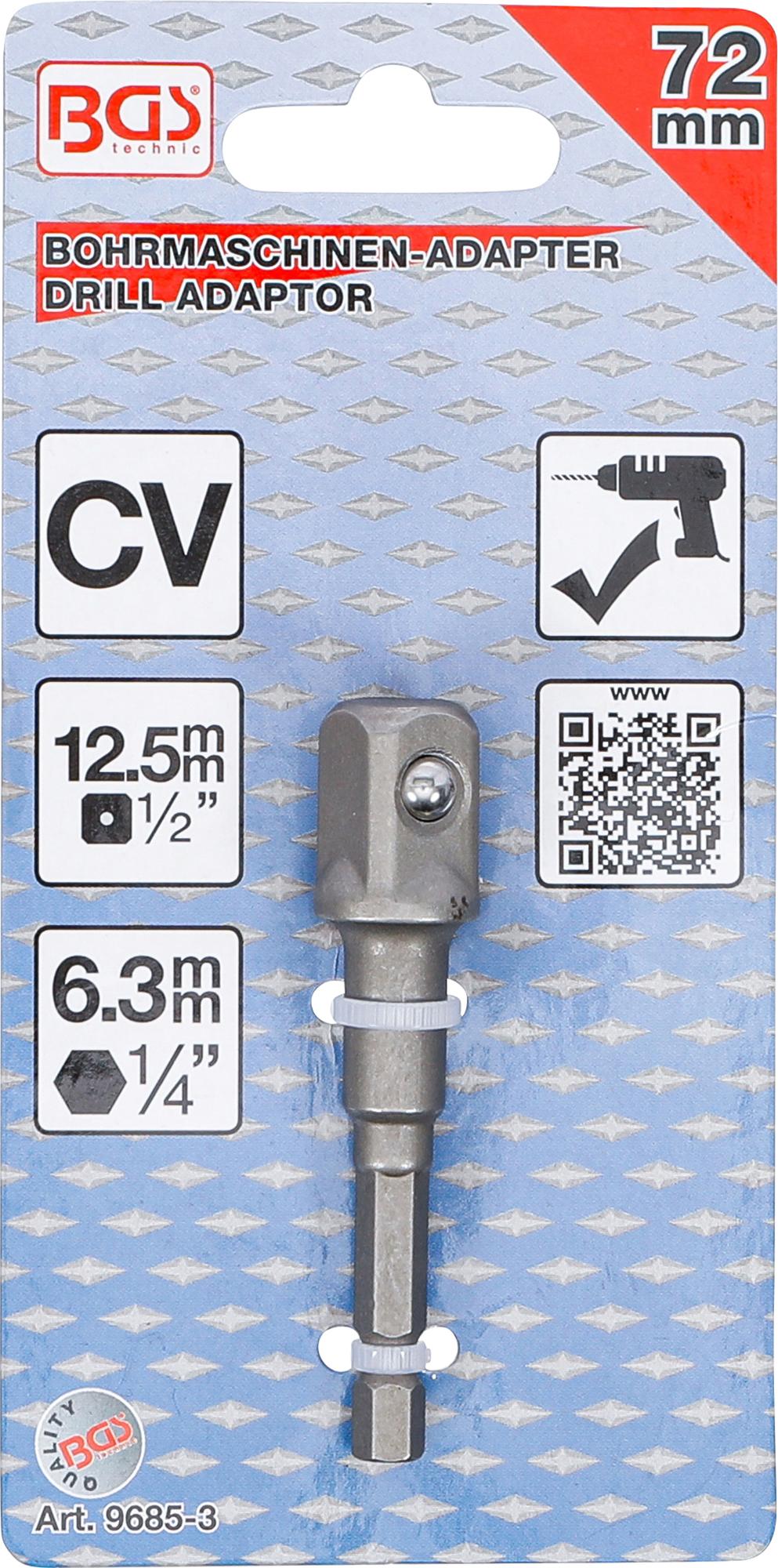Adapteris | 6,3 mm (1/4") / 12,5 mm (1/2") (9685-3)