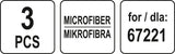 Mikropluoštas garų šluotai 67221 - 3 vnt (67223)