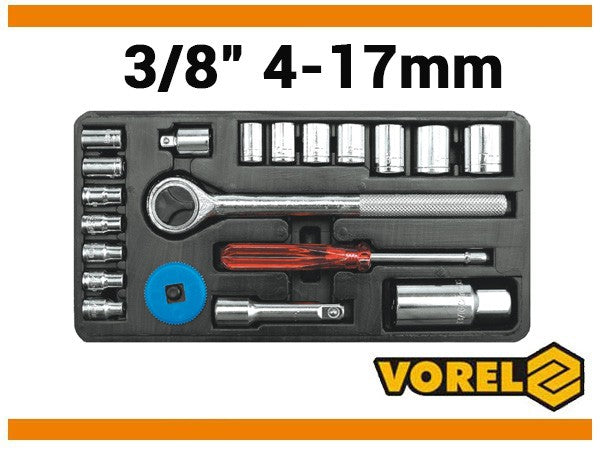 Набор инструментов | 6.3 mm (1/4") + 10 mm (3/8") | 21 шт.