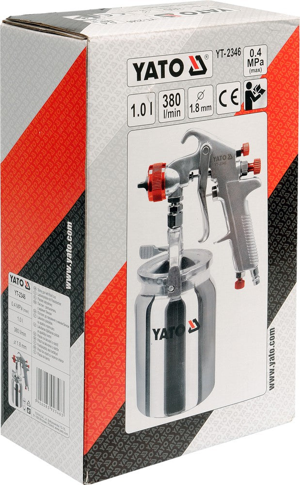 Краскопульт с нижним бачком | 1000 ml / Ø 1.8 mm