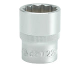 Galvutė dvylikakampė 1/2", 22mm (YT-1284)