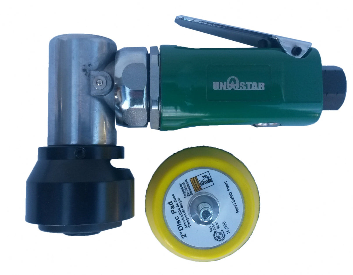 Kampinis orinis šlifuoklis/poliruoklis mažas - mini 2" 108 mm ilgis (PDS-04)